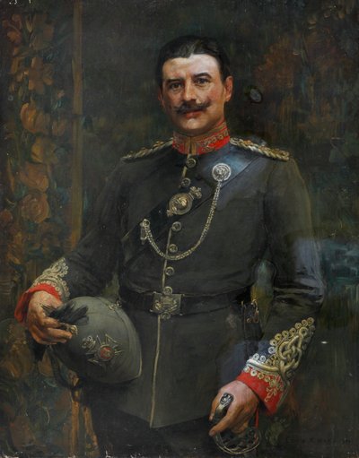 An Officer of a Volunteer Battalion, The Middlesex Regiment, circa 1904 by Edwin Arthur Ward