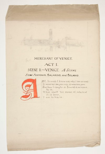 1st Page of by Edwin Austin Abbey