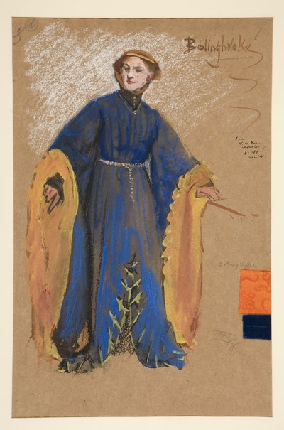 Bolingbroke, Costume Sketch for King Richard II by Edwin Austin Abbey