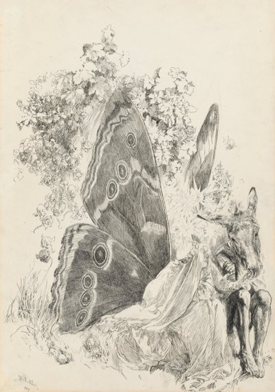 Bottom & Titania, illustration for A Midsummer Night
