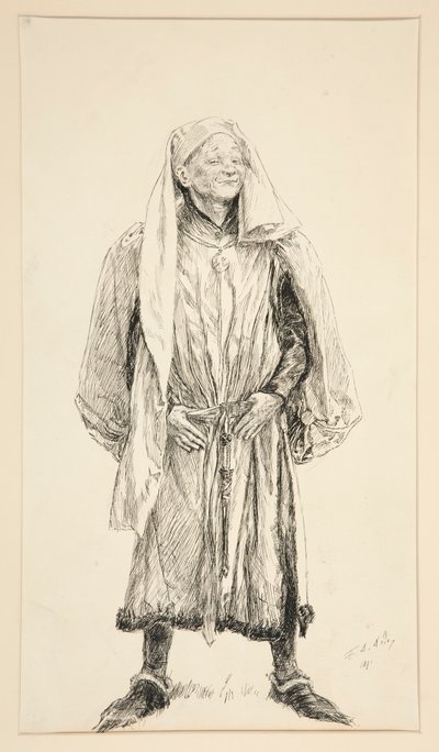 Boyet - Act V, Scene II, Love by Edwin Austin Abbey