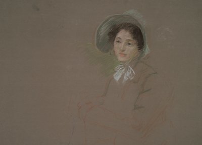 Bust-Length Sketch of a Woman Wearing a Bonnet by Edwin Austin Abbey