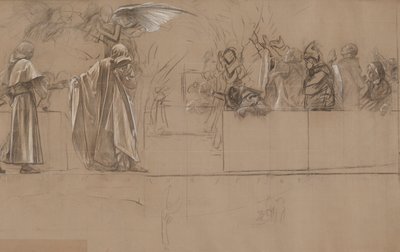 Composition study by Edwin Austin Abbey
