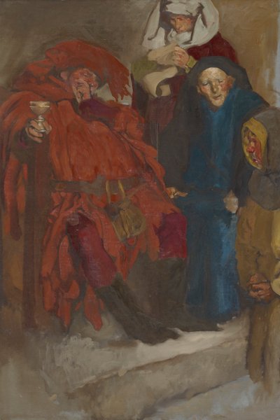 Compositional Study, Possibly for The Merry Wives of Windsor by Edwin Austin Abbey