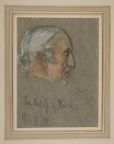 Coronation of Edward VII Portrait: William Dalrymple Maclagan, Archbishop by Edwin Austin Abbey