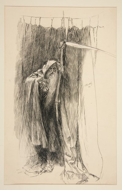 Enter Time, as Chorus - Act IV, Scene I, The Winter by Edwin Austin Abbey