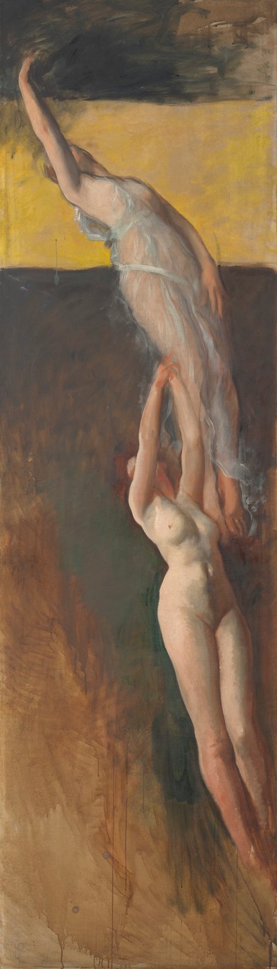 Figure Study for The Spirit of Light, Rotunda, Pennsylvania State Capitol, Harrisburg by Edwin Austin Abbey