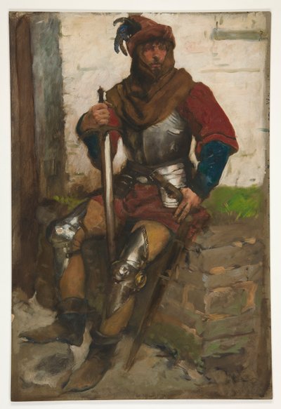 Figure Study of a Knight by Edwin Austin Abbey