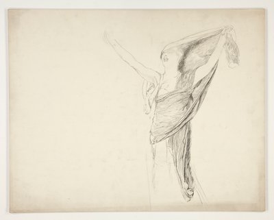 Figure in a Toga, Sketch for an Unidentified Shakespeare Play by Edwin Austin Abbey