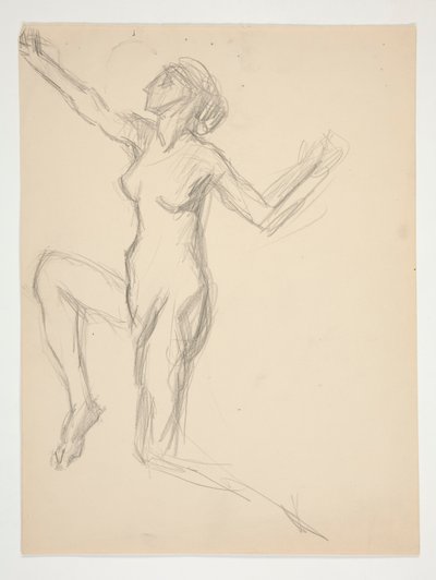 Figure study by Edwin Austin Abbey