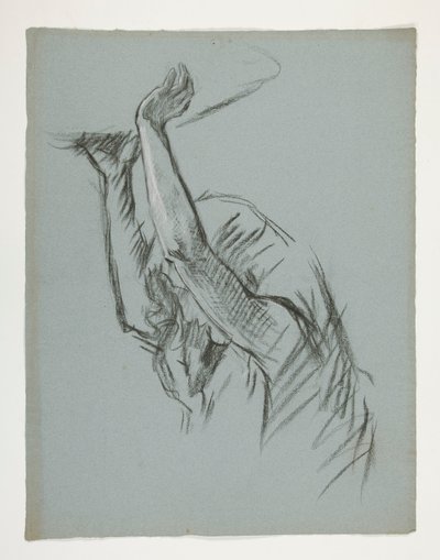 Figure Study for Castle of the Grail, from The Quest of the Holy Grail (a series of 15 paintings for the Boston Public Library, completed in 1901) by Edwin Austin Abbey