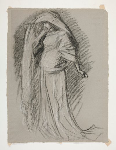 Figure Study for Castle of the Maidens, from The Quest of the Holy Grail by Edwin Austin Abbey