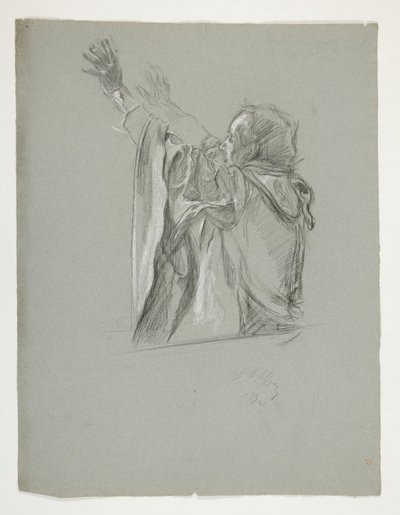 Figure Study for King Arthur by Edwin Austin Abbey
