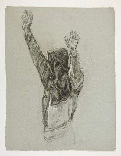 Figure Study for King Arthur by Edwin Austin Abbey