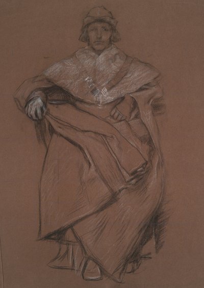 Figure Study for The Royal Exchange by Edwin Austin Abbey