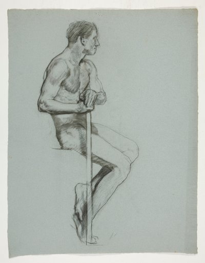 Figure Study for The Spirit of Vulcan, Genius of the Workers in Iron and Steel, Capitol Rotunda, Harrisburg, Pennsylvania by Edwin Austin Abbey