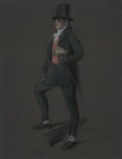 Figure Study for Figure of Dr. Casper Wistal by Edwin Austin Abbey