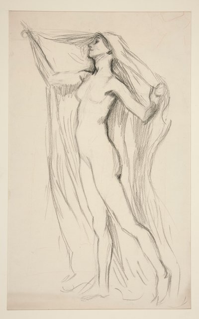 Figure Study for Mural at the State Capitol Building in Harrisburg, Pennsylvania, 1902-1911 by Edwin Austin Abbey