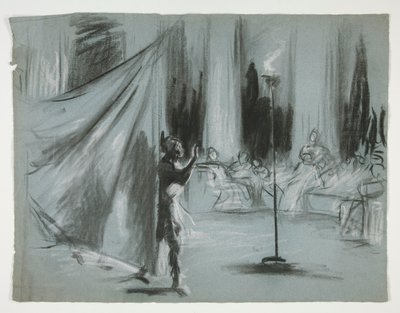 Figures in a Hall by Edwin Austin Abbey