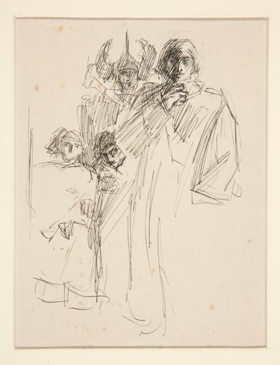 Galahad at Castle (study) by Edwin Austin Abbey