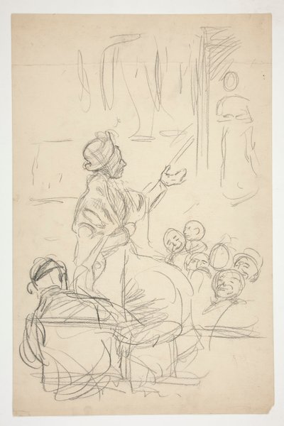 Group of Figures - (unidentified illustration) by Edwin Austin Abbey