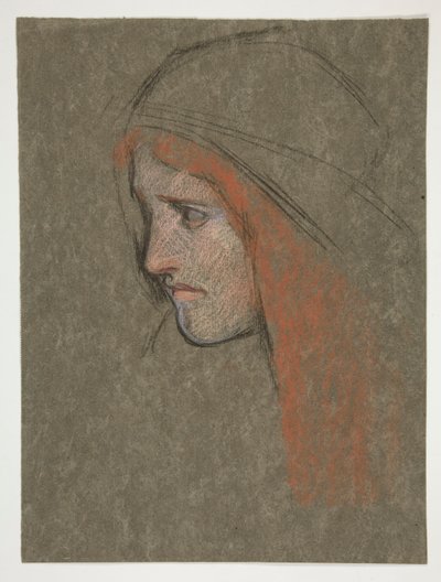 Head of Cordelia, from King Lear by Edwin Austin Abbey