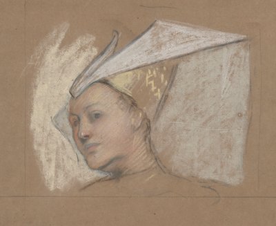Head of Lady Anne, from Richard III by Edwin Austin Abbey