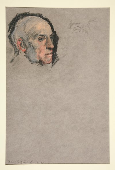 Head of a Man, Coronation of Edward VII Portrait by Edwin Austin Abbey
