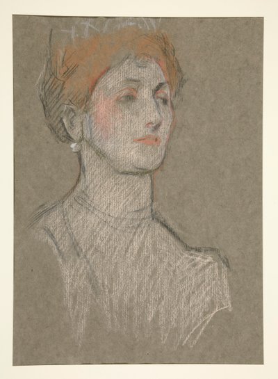 Head of Woman, Coronation of Edward VII by Edwin Austin Abbey