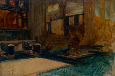 Interior Study of Westminster Abbey, for The Coronation of King Edward VII by Edwin Austin Abbey
