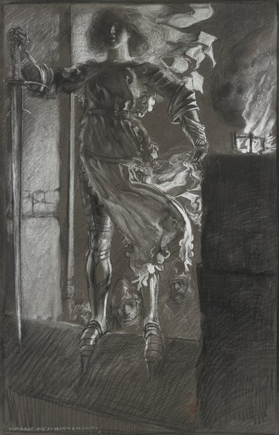 La Pucelle, from King Henry VI, Part I, act 3, scene 2 by Edwin Austin Abbey