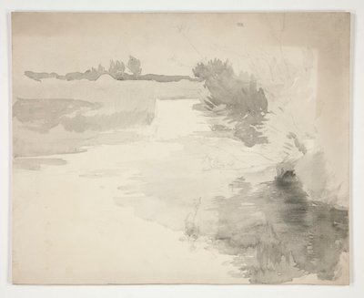 Landscape by a River by Edwin Austin Abbey