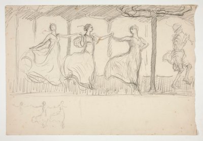 Line of Women Dancing by Edwin Austin Abbey