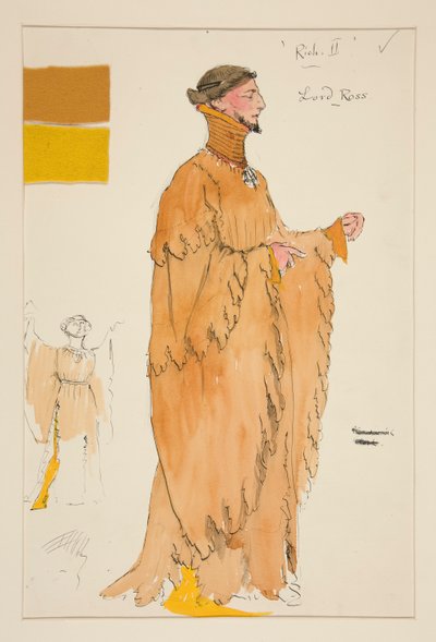 Lord Ross, costume sketch for Henry Irving by Edwin Austin Abbey