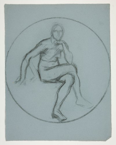 Medallion Study for Mural at the State Capitol Building in Harrisburg, Pennsylvania, 1902-1911 (completed by John Singer Sargent) by Edwin Austin Abbey