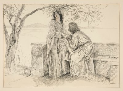 Miranda and Ferdinand, illustration for Act V, Scene i, The Tempest by Edwin Austin Abbey