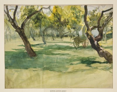 Orchard with Farm Cart by Edwin Austin Abbey