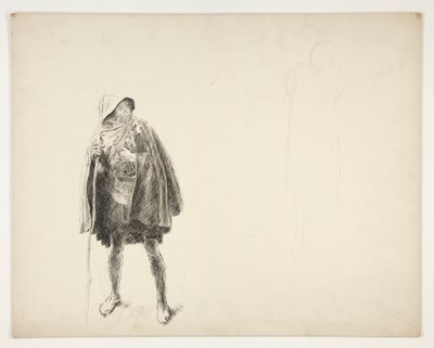 Peasant, Sketch for an Unidentified Shakespeare Play by Edwin Austin Abbey