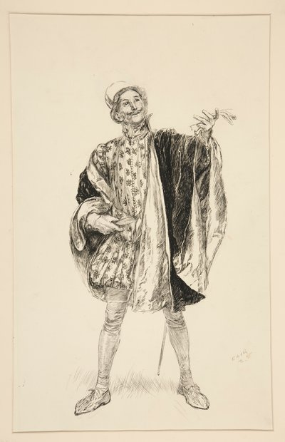Petruchio, from Act I, Scene ii, Taming of the Shrew by Edwin Austin Abbey