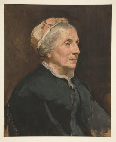 Portrait of an Older Woman (Unidentified Sitter) by Edwin Austin Abbey