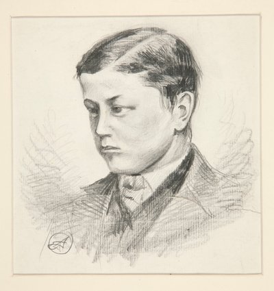 Portrait of an Unidentified Young Boy by Edwin Austin Abbey