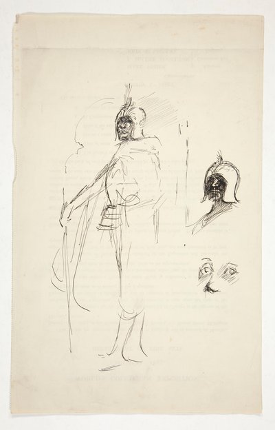 Preliminary Study for Othello by Edwin Austin Abbey