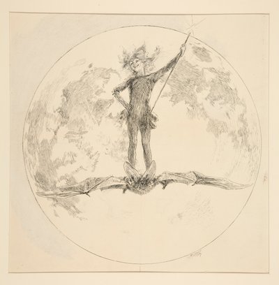 Puck, Illustration for Act II, Scene ii, A Midsummer Night by Edwin Austin Abbey