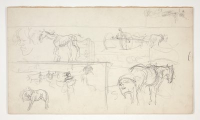Sheet of Sketches by Edwin Austin Abbey