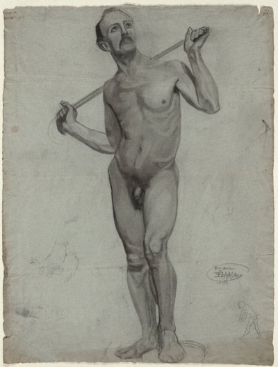 Sketch of a Male Nude by Edwin Austin Abbey