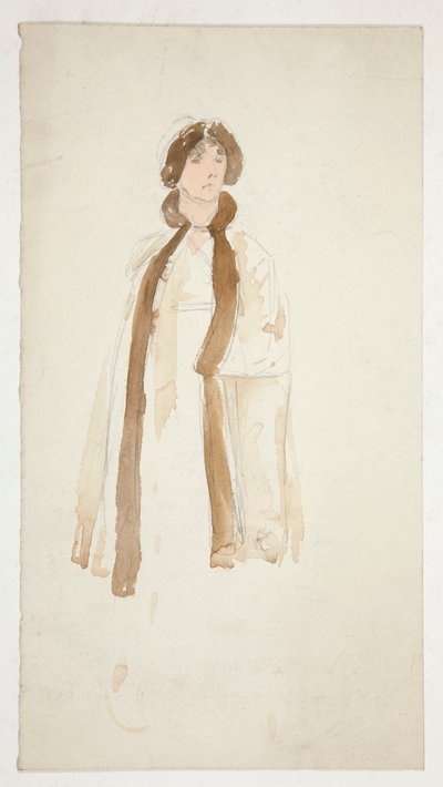 Sketch of a Woman (costume study for a play) by Edwin Austin Abbey