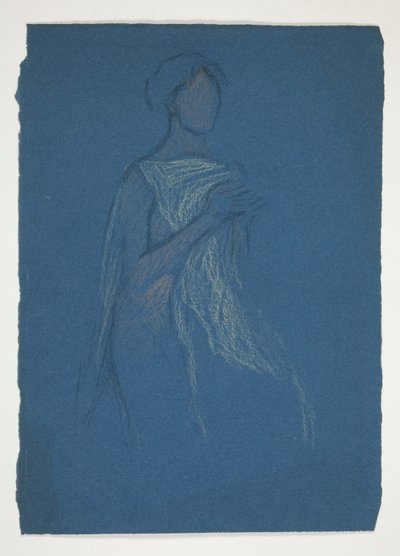 Sketch of a Woman - Costume Study for a Play? by Edwin Austin Abbey