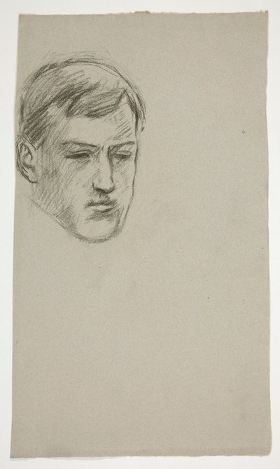 Sketch of a Young Man (Unidentified Sitter) by Edwin Austin Abbey