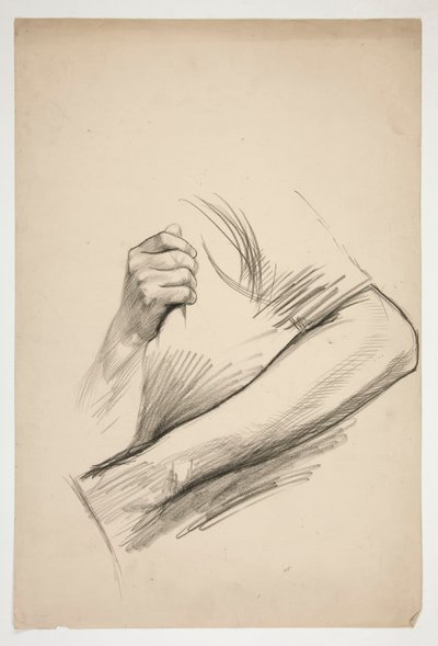 Sketch of an Upper Torso by Edwin Austin Abbey