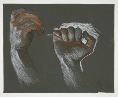Sketch of Two Hands by Edwin Austin Abbey